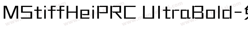 MStiffHeiPRC UItraBold字体转换